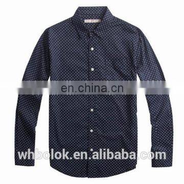 Elegant men's casual long sleeves all over printing shirt slim flannel checked shirt for men