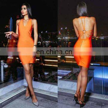 Amigo 2017 runway dresses women backless sexy summer dress