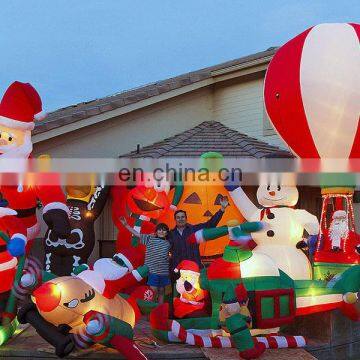 Brilliant quality 20ft christmas outdoor inflatable santa ornaments ball