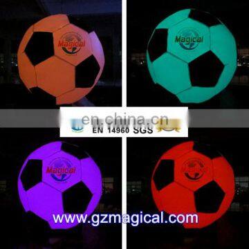 hanging decoration football inflatable LED light balloon