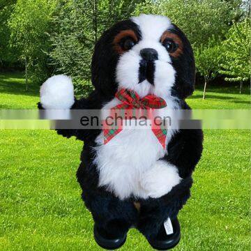 Simulation dog plush toys singing dog