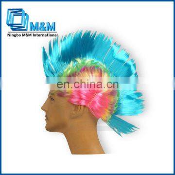 2014 Brazilian world cup wig ,good quality fans wig ,synthetic party wig