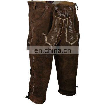 Kniebund hosen, Men ledersosen trachten lederhosen leather pants with suspenders (Bavarian Clothing)