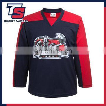 Customized Fans NAVYBLUE Ice Hockey Jersey For Your Own Sytle