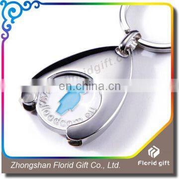 Promotional Metal Euro Coin Key Chain,Trolley Token Coin Key Chain photo-2