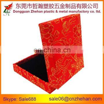 Designer plastic coated satin christmas jewelry gift box