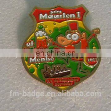 clown medal, zinc alloy soft enamel gold siver copper carnival medal