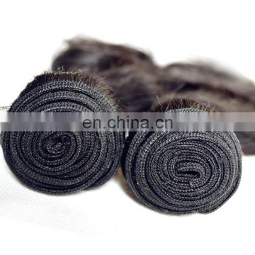 Top Best Quality Cheap Natural Color 1b Body Wave Weft Raw Indian Human Hair extension /Weaving /Weft Dropship