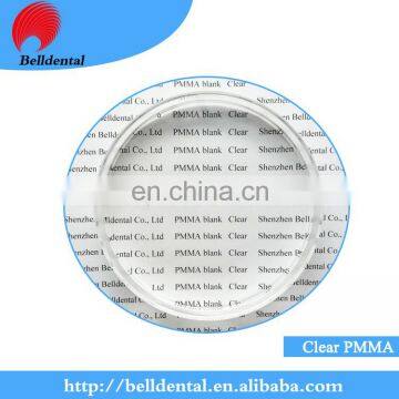 Dental lab Clear PMMA Milling Discs CAD CAM