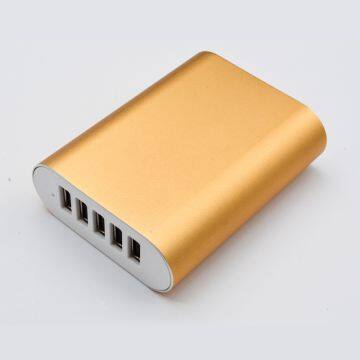 2017 HOT 40w 5v 8A Portable 5 Port USB Charger for Mobile Phone Tablet photo-3