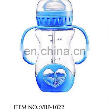 250ml wide neck pp baby bottle witn handle