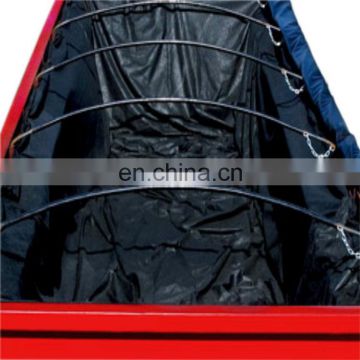 Black 8Mil Open Top Drawstring Dumpster Container Liners