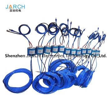 high frequency RJ45 USB 2.0 mini bore Ethernet Slip Ring