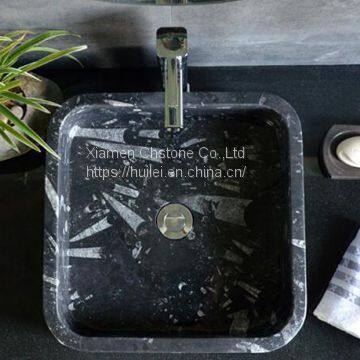 Fossil Marble Wash Basin, Nature Stone Bathroom Basins