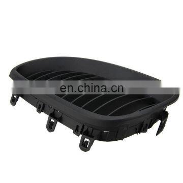 1 пара матово-черных передних решеток с одинарной планкой в стиле «кильватер» для BMW 5 Series E60 E61 2004–2009 годов photo-3