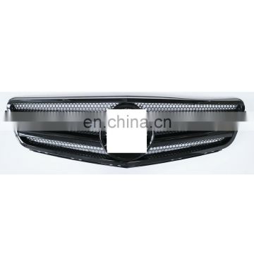 Black Front Grill Grille W/Emblem 08-14 For Mercedes-Benz C Class W204 C300 C350