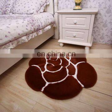 Black Fake Fur Carpet With Great Price Green Color Sheepskin Rug photo-2