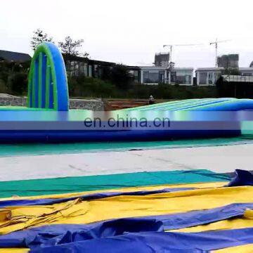 Outdoor 1000ft Inflatable Slip N Slide, PVC longest single lane Water Slide  with pool for slide the city