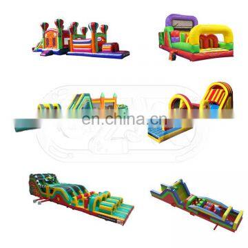 new china cheap air game commercial inflatable obstacle course for sale