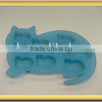 food grade cat shape silicone ice tray