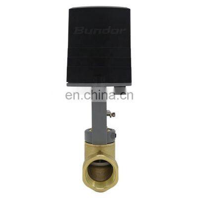 Bundor Brass Electric Control Valve Modulating For Central Air Conditioning Cool Heat Water photo-2