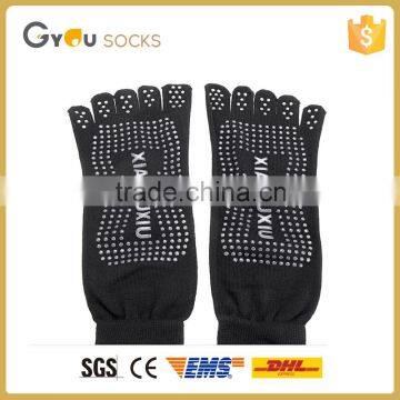 Man's high quality Striped popular toe socks yoga socks