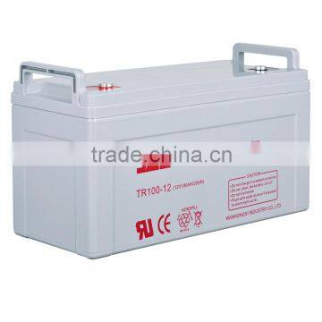 China battery manufacture 12v 100ah deep cycle cell battery for solar system