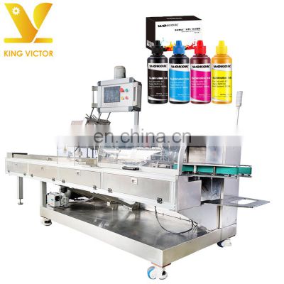 KV Automatic Bottled ink/Bottled pigment/ Vacuum Flask Carton Box Packing packaging machine