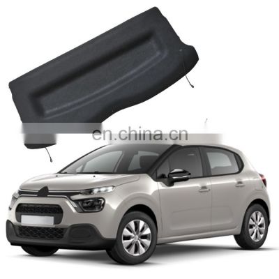 Retractable Trunk Security Shade Custom Fit Trunk Cargo Cover For CITROEN C3 2010 2011 2012 2013 2014 2015 2016