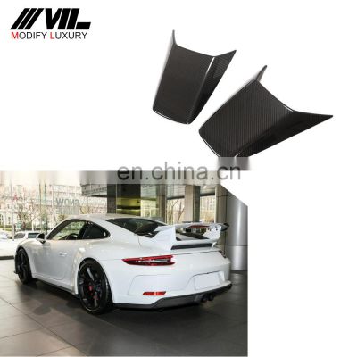 Modify Luxury Dry Carbon Fiber 911 Car Rear Trunk Air Vents for Porsche 911 GT3 Coupe 2-Door 2018