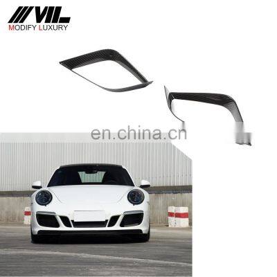 Modify Luxury 911 Carbon Fiber Car Bumper Canards for Porsche 911 GTS 2017