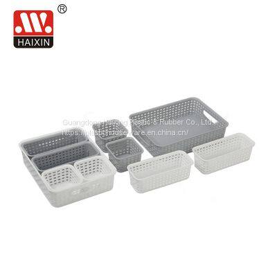 Rectangular Plastic Storage Basket Toy Storage
