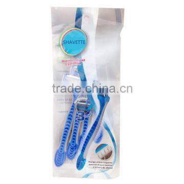 Sweden good quality triple blade disposable shaving razor