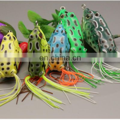 New Bait Cheap Topwater Soft Hollow Body  Bass Hooks Fishing Snakehead Frog Lures