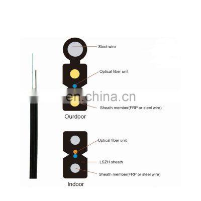 GL Ftth Drop Cable g657a Single Mode 2 Core Flat Fiber Optic Drop Cable Buttery Fly Type Drop Cable