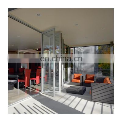 Luxury Exterior Aluminium Bi-Fold Doors Double Glass Folding Door