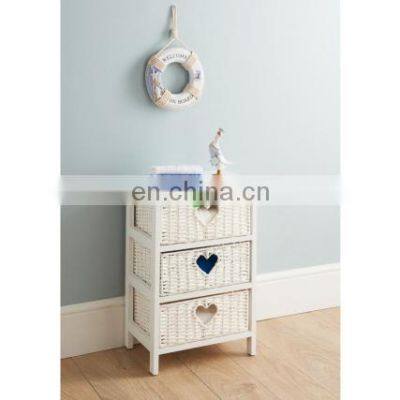 Wicker 3 Drawer Chest