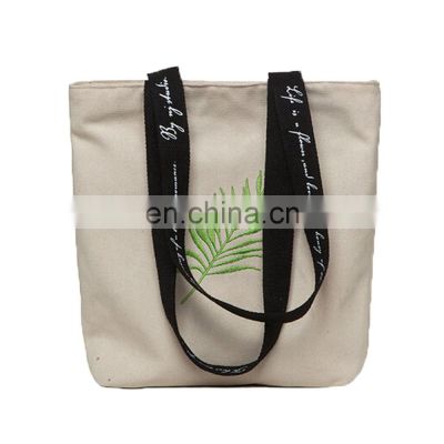 Fashion Shopping Cotton Beach Shoulder Women Canvas Tote Bag