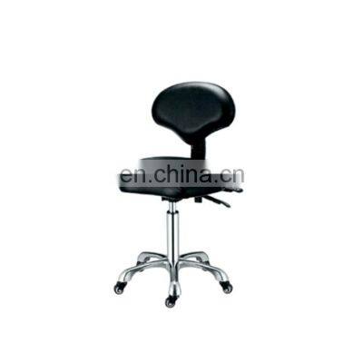 QCP-S24 salon beauty chair saddle with back rest PU Leather Salon Furniture  Office Stool