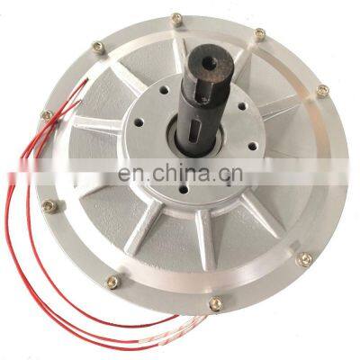 Inner Rotor 3kw Coreless Axial Flux Motor PMG Permanent Magnet Generator 220V