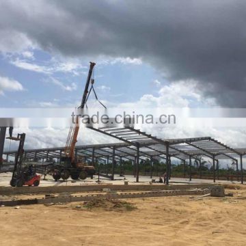 Multi-span steel structure with epoxy painted steel frame Q345 in Cameroon