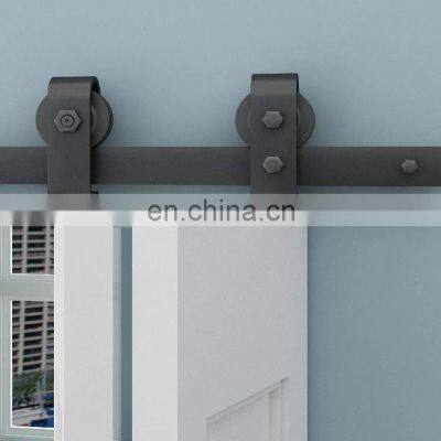 Heavy Duty Side Mounted Black Roller Folding Barn Sliding Door Hardware photo-3