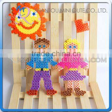 Mini Qute Kawaii DIY plastic Ironing Hama Perler Beans 3D Jigsaw boy girls model building blocks educational toy (Accept OEM)