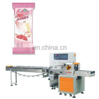 Horizontal packing machine flow pack ice cream