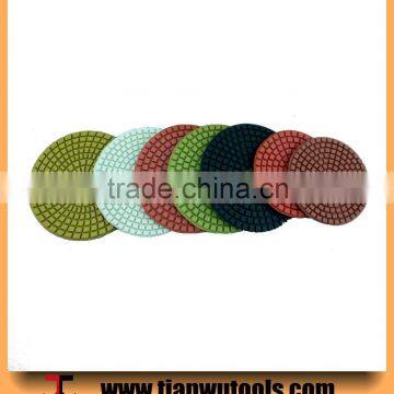 3"-7" colorful diamond polishing pads