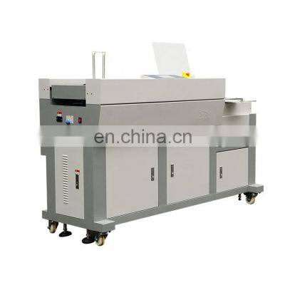A3 A4 Full Automatic Spine & Side Glue Paper Processing Packing Binder Notebook Binding Making Machine photo-3