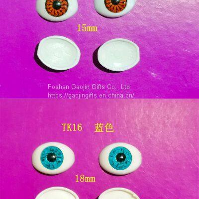 Toy Accessories Plastic Oval Doll Eyes Acrylic Fixed Eyes photo-5