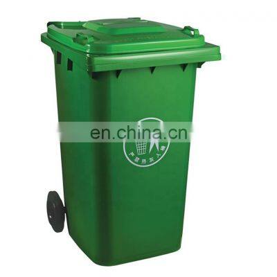 Plastic Industrial Dustbin 240 Liter Mobile Garbage Container Trash Can Two Wheels Waste Bin