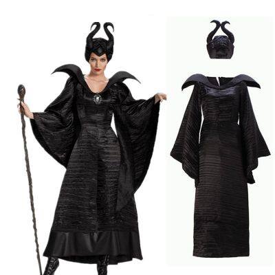 Hot selling Sleeping Curse Black Witch Halloween Witch Costume Bar Party Dress