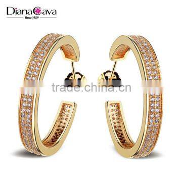 Alibaba com Wholesale High Quality Jewelry CZ Crystal Classic Women Large Hoop Earrings